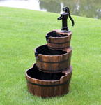 three tier barrel fountain