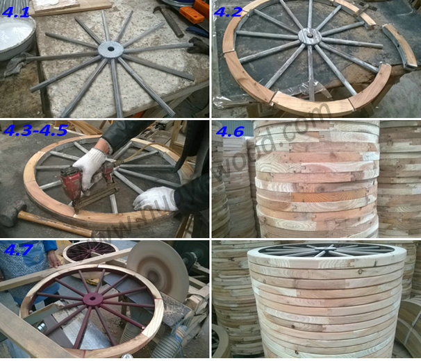 handcrafted wooden wheels