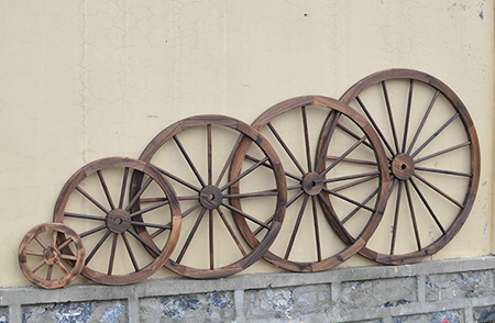 wooden wagon wheels