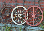 wood wagon wheels